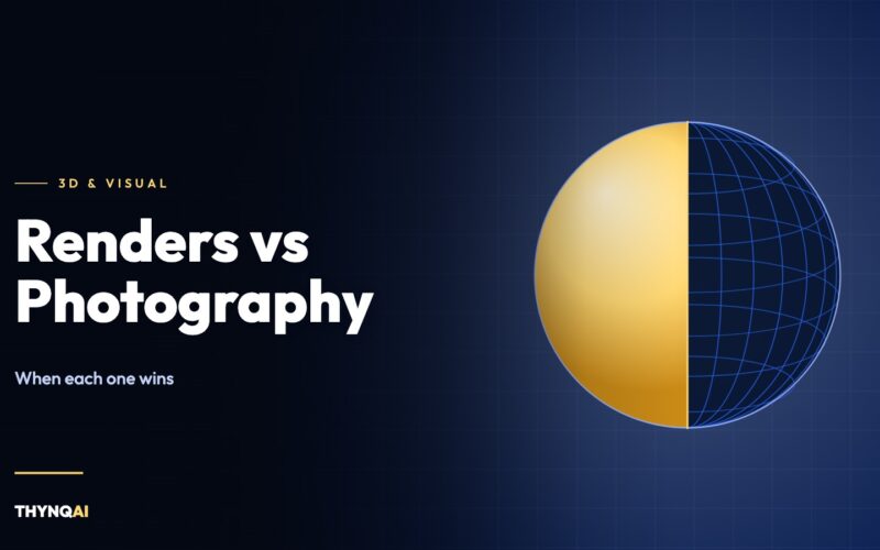 3D Product Renders vs Photography: When Each One Wins